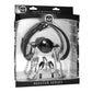 Master Series Hinder Breathable Silicone Ball Gag With Nipple Clamps