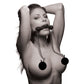 Master Series Equine Silicone Bit Gag With Nipple Clamps