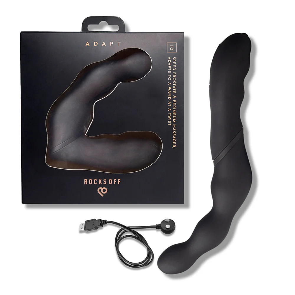 Rocks Off Adapt Prostate & Perineum Massager – Black