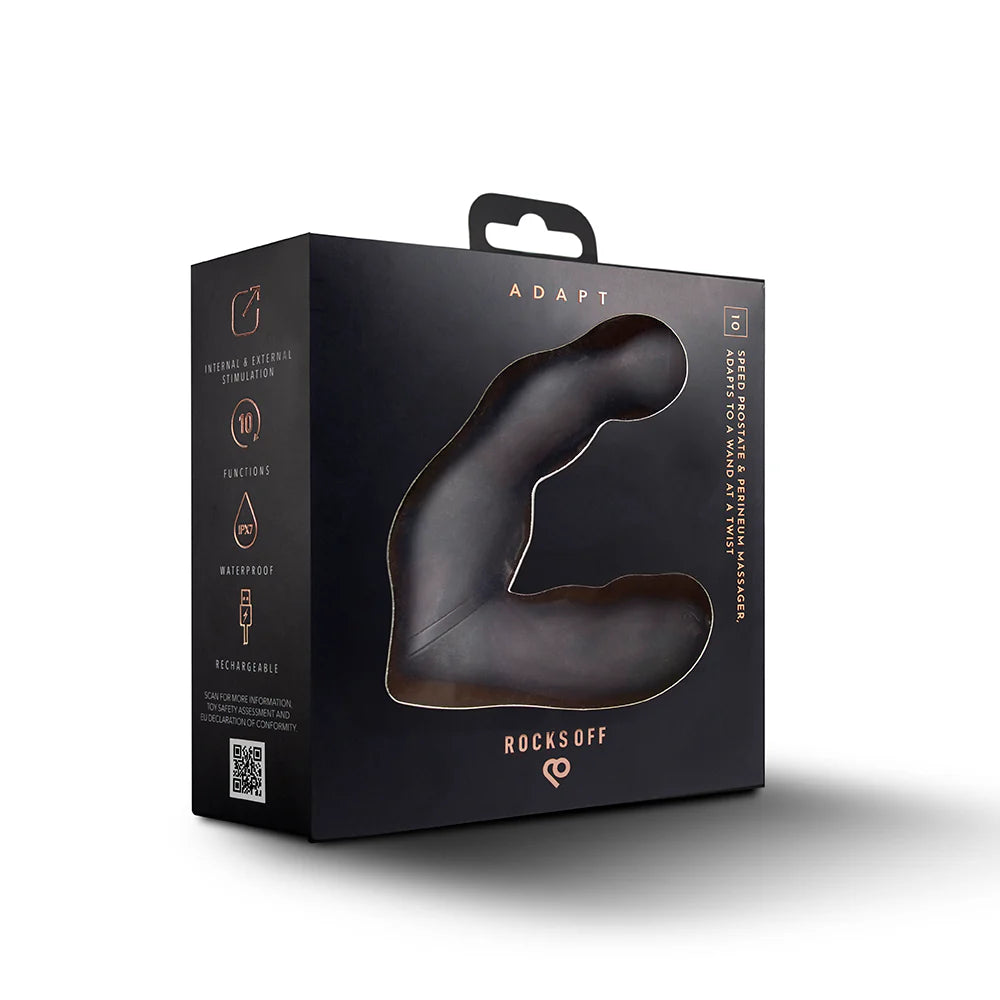 Rocks Off Adapt Prostate & Perineum Massager – Black