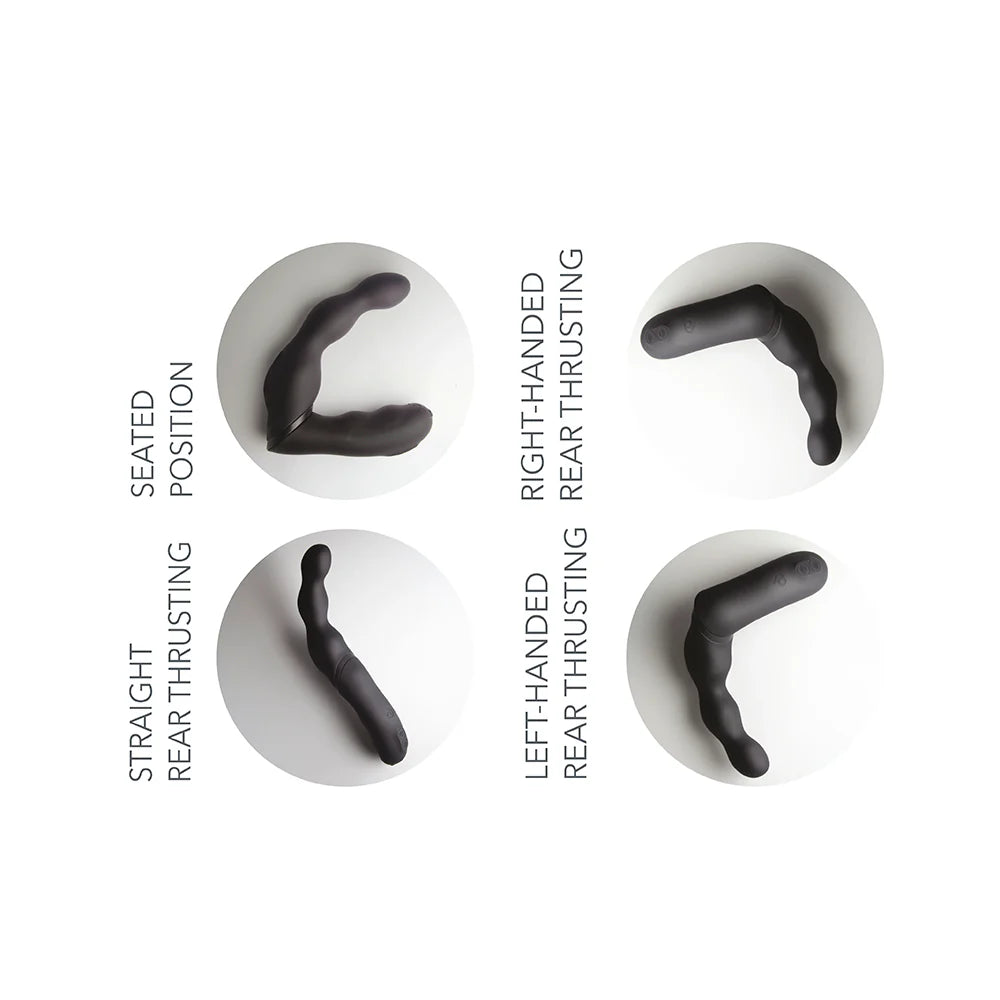 Rocks Off Adapt Prostate & Perineum Massager – Black