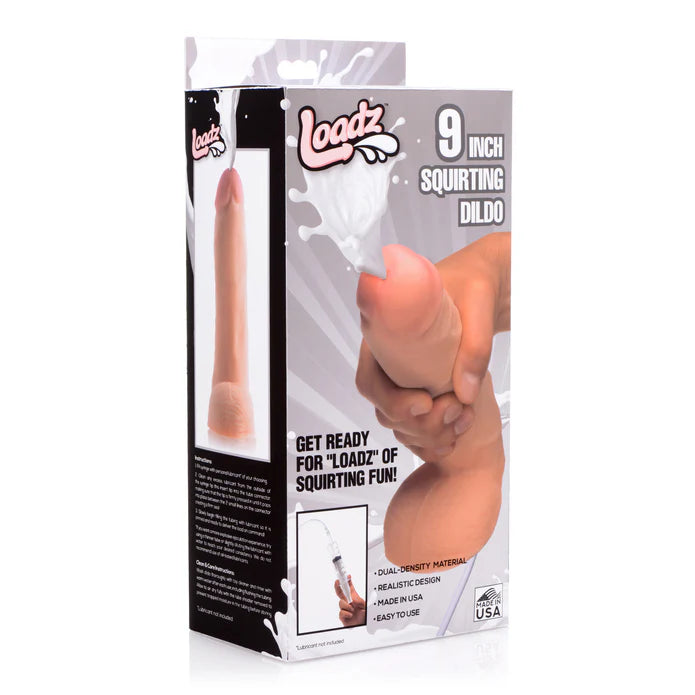 Loadz 9" Squirting Dildo with Syringe