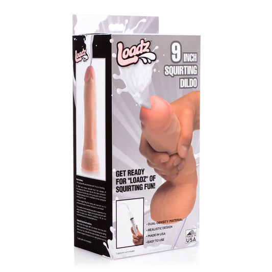 Loadz 9" Squirting Dildo with Syringe