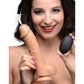 Loadz 8.5" Vibrating Squirting Dildo with Remote - Medium