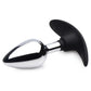 Master Series Dark Invader Metal and Silicone Anal Plug - Medium