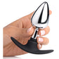 Master Series Dark Invader Metal and Silicone Anal Plug - Medium