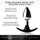 Master Series Dark Invader Metal and Silicone Anal Plug - Medium