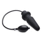 Master Series Ass Pand Large Inflatable Silicone Plug Black