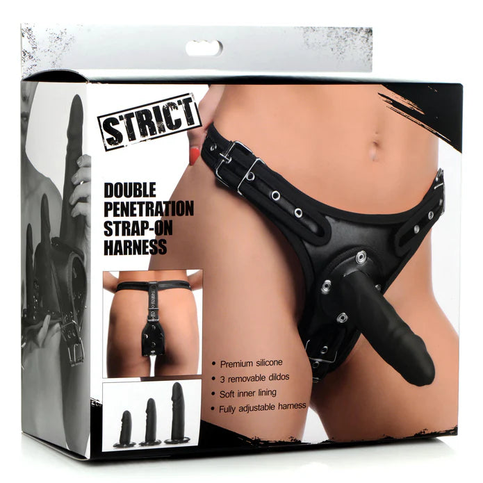 Strict Double Penetration Strap On Harness