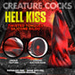 Creature Cocks Hell Kiss Twisted Tongues - Red 18.8cm Fantasy Dildo