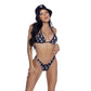 Playboy Swim Aqua Bunny 2 Pc Bikini Set Size XS/S/M/L