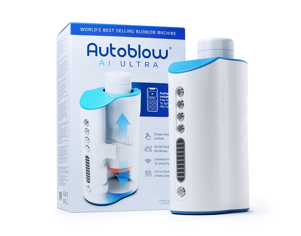 Autoblow AI Ultra - Automatic Blowjob Machine + Hands-Free Mounting System - 2 Pack