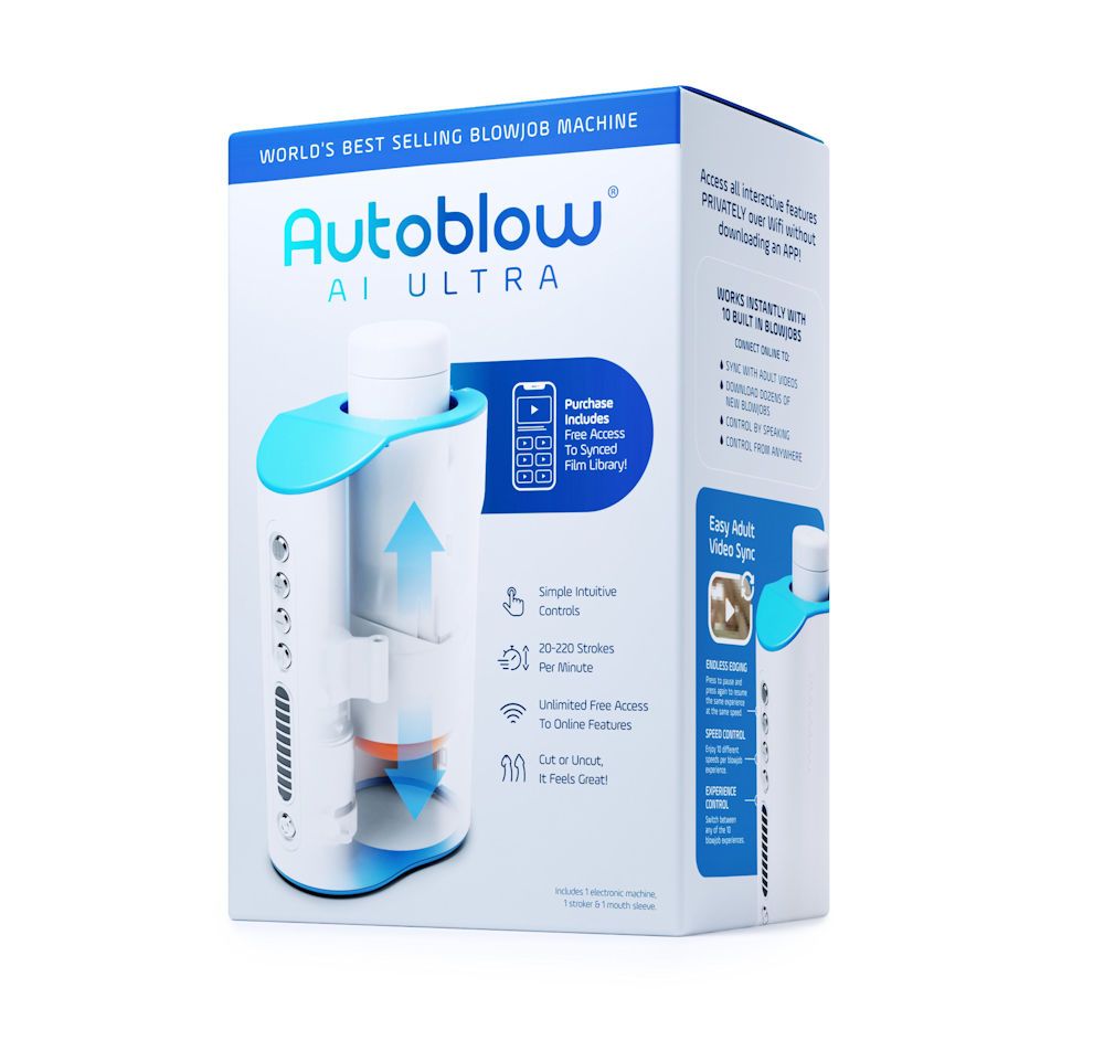 Autoblow AI Ultra - Automatic Blowjob Machine + Hands-Free Mounting System - 2 Pack