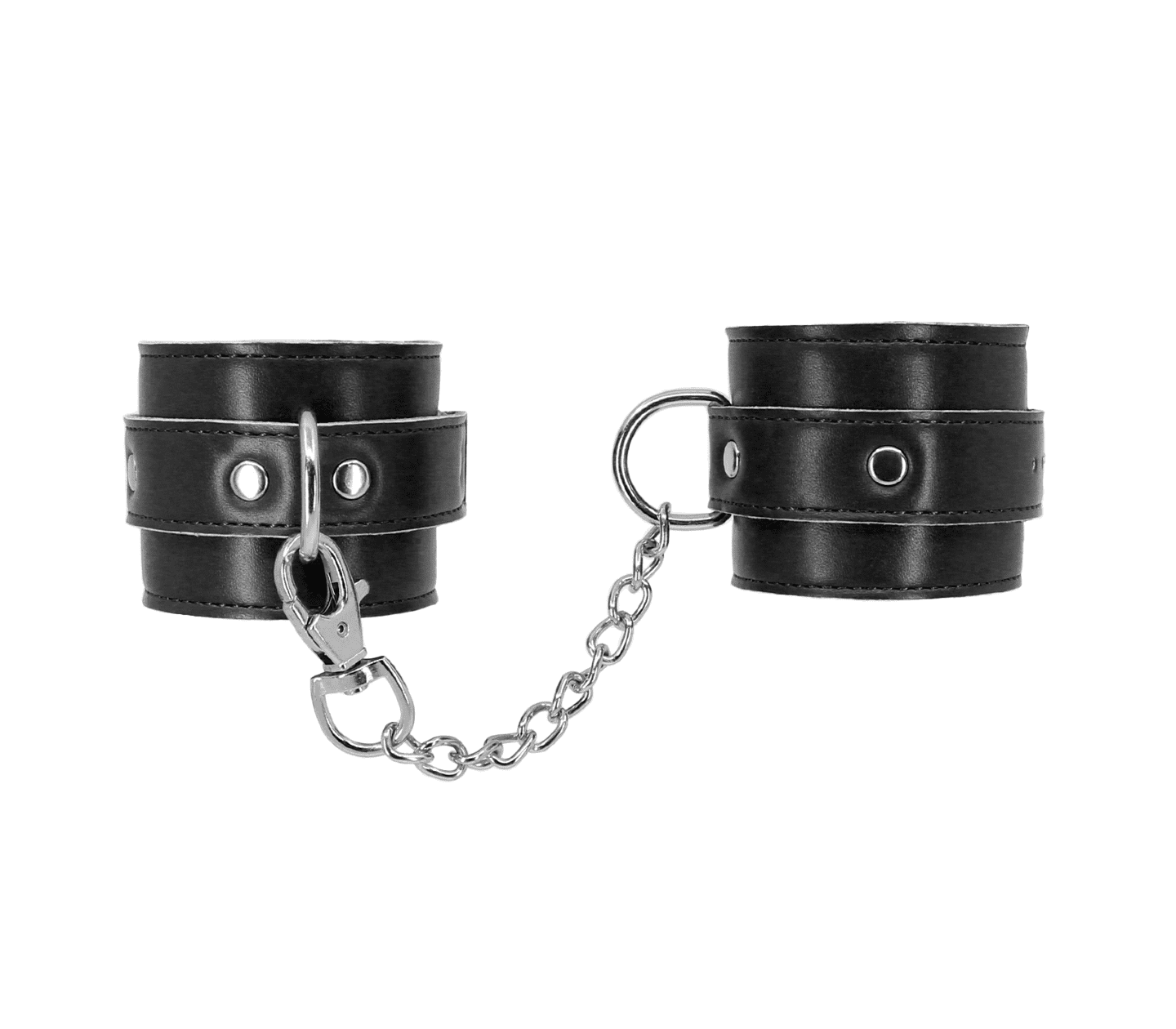 Love In Leather Faux Fur Lined Leatherette Ankle Restraints
