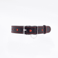 Love In Leather Faux Leather Choker Collar With Heart Cut Outs