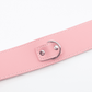 Love In Leather Faux Leather Collar With Faux Fur Lining