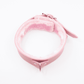 Love In Leather Faux Leather Collar With Faux Fur Lining