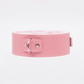 Love In Leather Faux Leather Collar With Faux Fur Lining