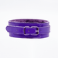 Love In Leather Faux Leather Collar With Faux Fur Lining