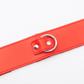 Love In Leather Faux Leather Collar With Faux Fur Lining