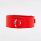 Love In Leather Faux Leather Collar With Faux Fur Lining