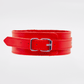 Love In Leather Faux Leather Collar With Faux Fur Lining