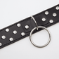 Love In Leather Faux Leather Collar With Dome Studs