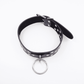 Love In Leather Faux Leather Collar With Dome Studs