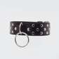 Love In Leather Faux Leather Collar With Dome Studs