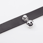 Love In Leather Faux Leather Collar With Cat Bell