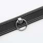 Love In Leather Faux Leather Collar With 2cm Rotating Ring