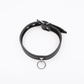 Love In Leather Faux Leather Collar With 2cm Rotating Ring