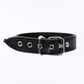Love In Leather Faux Leather Collar With 2cm Rotating Ring