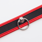 Love In Leather Faux Leather Collar With 2cm Rotating Ring