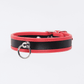 Love In Leather Faux Leather Collar With 2cm Rotating Ring