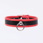 Love In Leather Faux Leather Collar With 2cm Rotating Ring