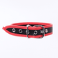 Love In Leather Faux Leather Collar With 2cm Rotating Ring