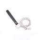 Love In Leather Padded Faux Flat Leather Collar With There 1" Dees