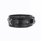Love In Leather Padded Faux Flat Leather Collar With There 1" Dees