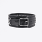 Love In Leather Padded Faux Flat Leather Collar With There 1" Dees