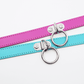 Love In Leather Faux Leather Collar With 1 Centre Dee And  3cm Ring