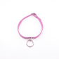 Love In Leather Faux Leather Collar With 1 Centre Dee And  3cm Ring