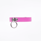 Love In Leather Faux Leather Collar With 1 Centre Dee And  3cm Ring
