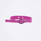 Love In Leather Faux Leather Collar With 1 Centre Dee And  3cm Ring