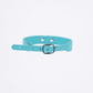 Love In Leather Faux Leather Collar With 1 Centre Dee And  3cm Ring