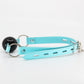 Love In Leather Turquoise Faux Leather Gag With Solid Rubber Ball B-GAG22