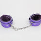 Love In Leather Faux Fur Lined Leatherette Wrist Restraints With Detachable Chain Join