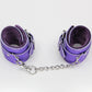 Love In Leather Faux Fur Lined Leatherette Wrist Restraints With Detachable Chain Join