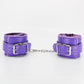 Love In Leather Faux Fur Lined Leatherette Wrist Restraints With Detachable Chain Join