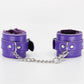 Love In Leather Faux Fur Lined Leatherette Wrist Restraints With Detachable Chain Join